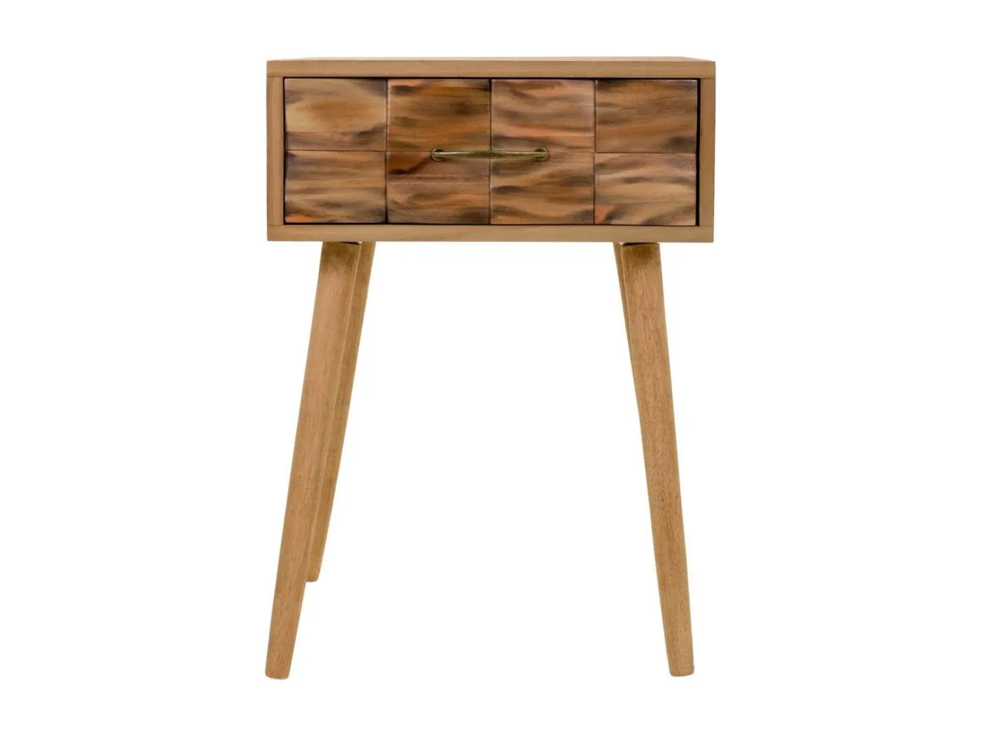 Brauner Nachttisch aus Holz 44x38x63