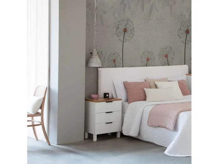 Nachttisch aus Holz mit 3 Schubladen, 45x35x60h cm