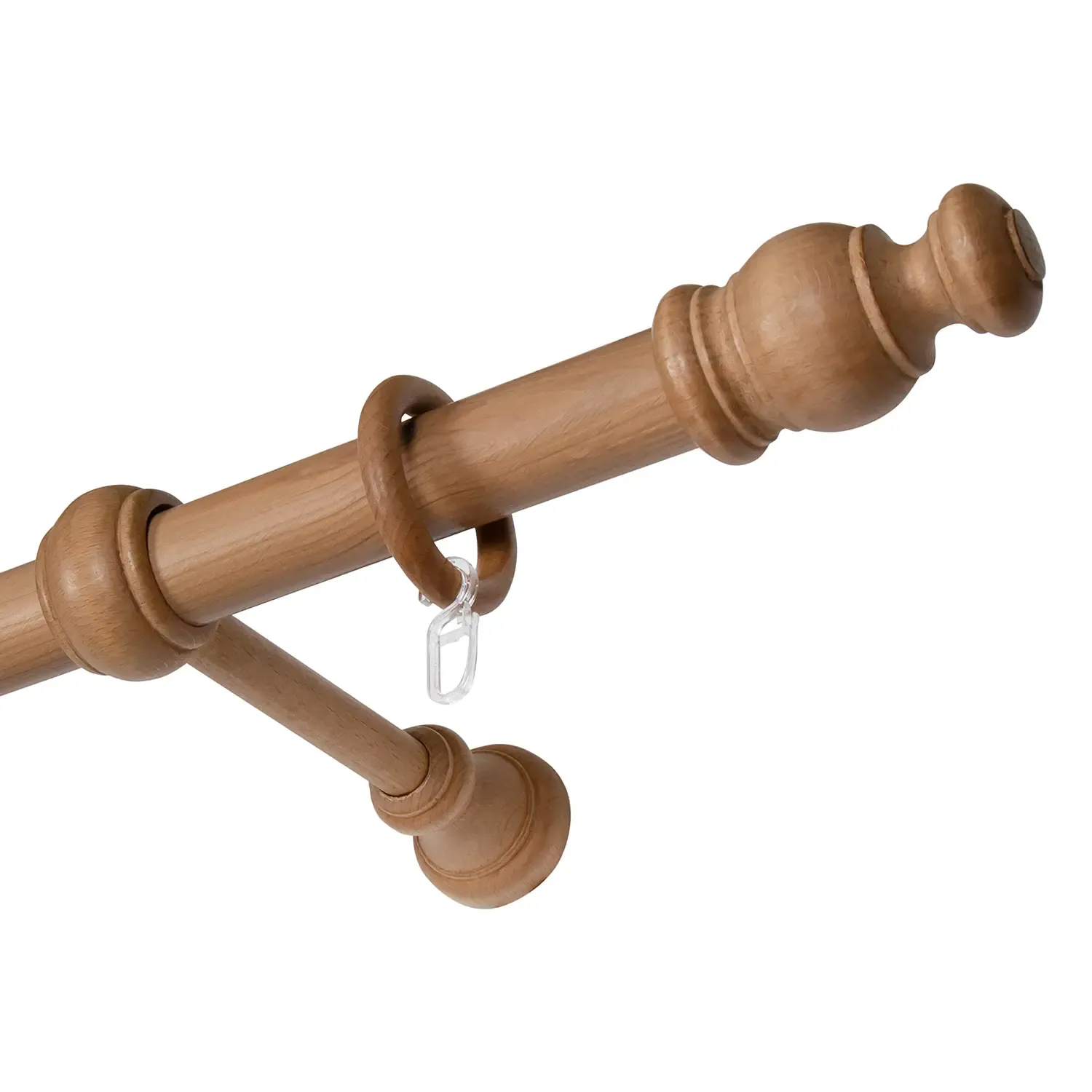 Mydeco 28mm Gardinenstange Mini Vothangstange Buche Breite: 160 Cm B-Ware