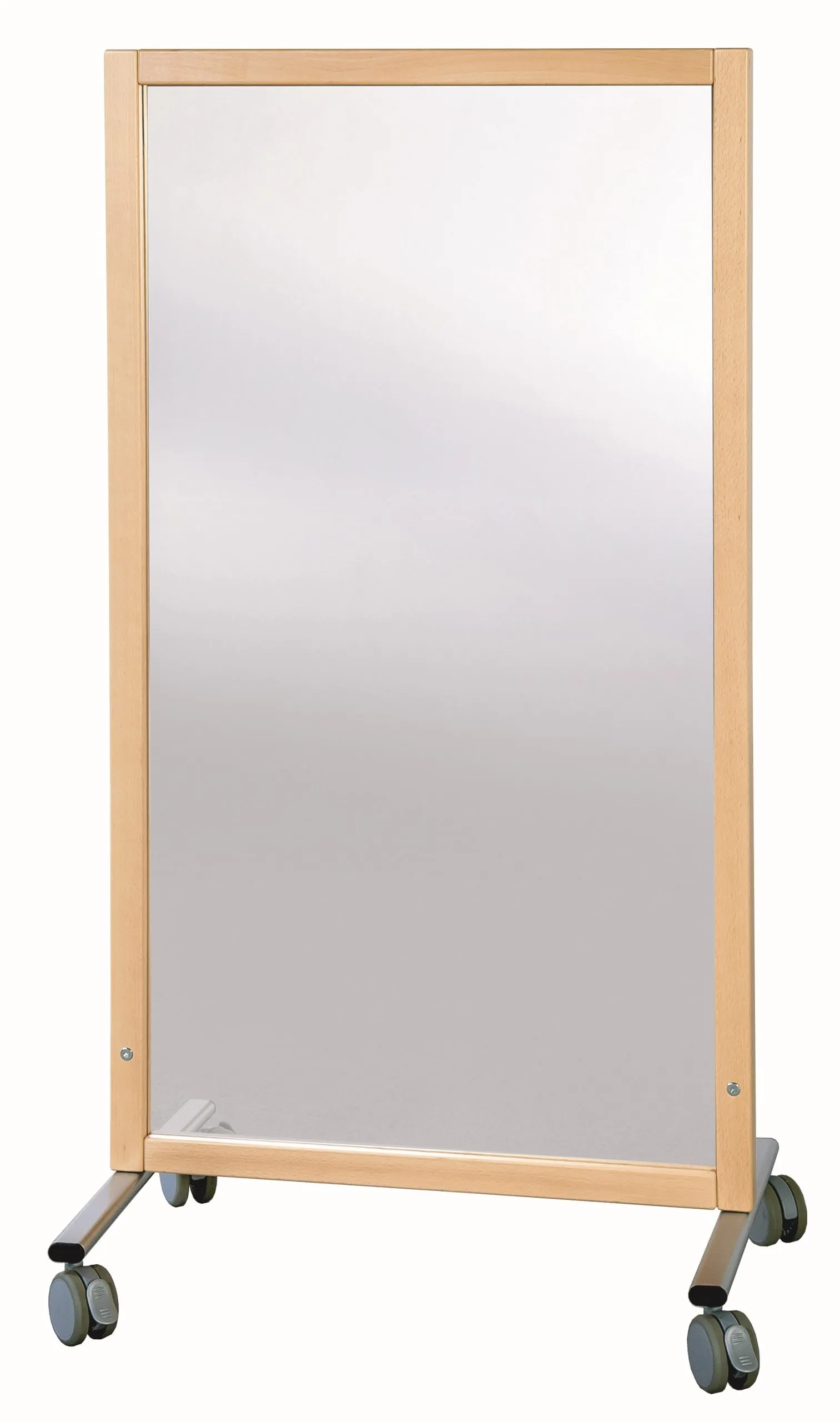 Mobile Trennwand mit Spiegel