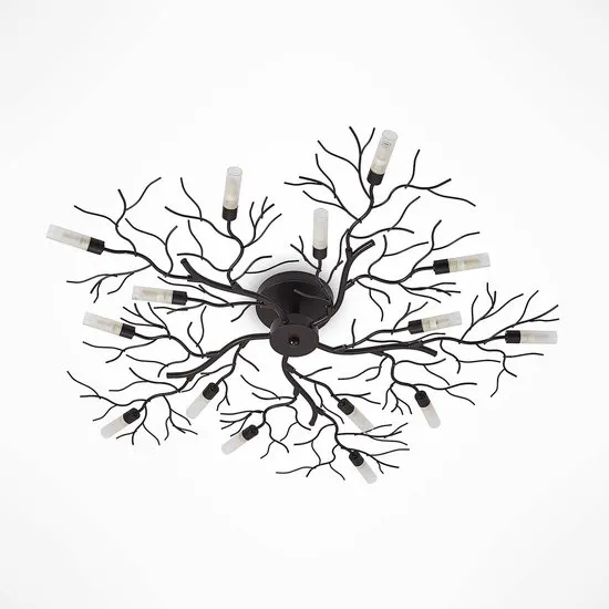 Lindby Deckenleuchte Bigna ø98cm 15 Flg Hängeleuchte Deckenlampe Metall G9 Lampe B-Ware