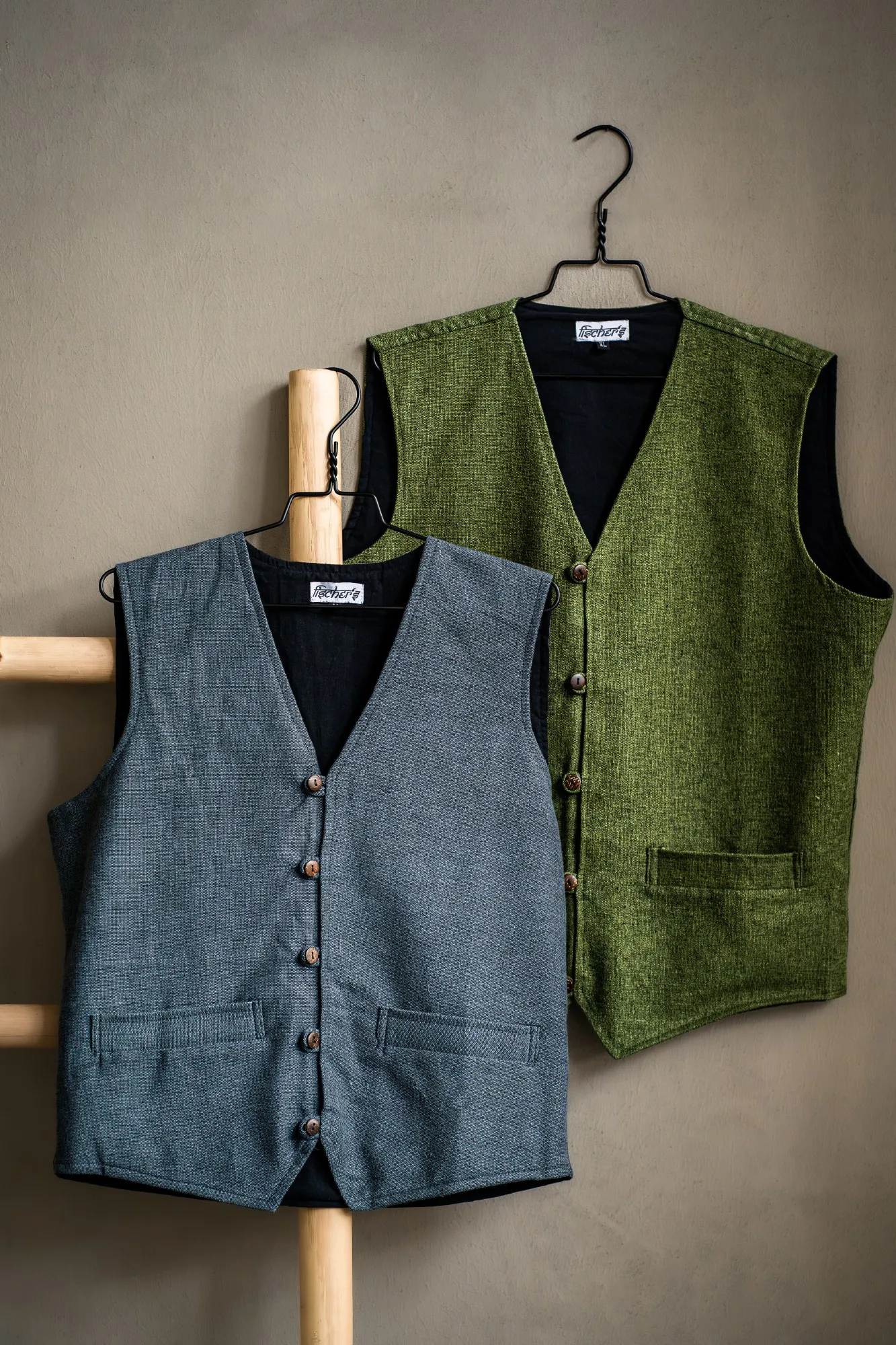 Weste aus Baumwolle, grau, Größen M, L und XL