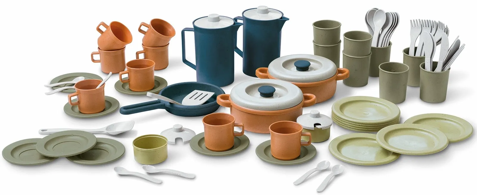 dantoy BIO PLAST Kinder Geschirr 79-teilig