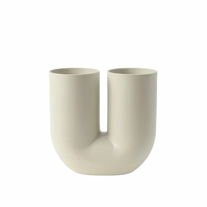 Muuto Kink Bogen Vase Blumenvase Blumenhalter Design Sand B-Ware
