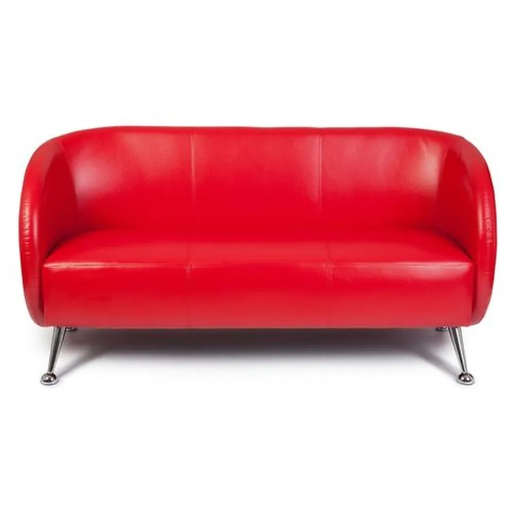 Hjh Office Loungesofa Clubsofa 3 Sitzer Kunstleder Rot Sitzpolsterung B-Ware