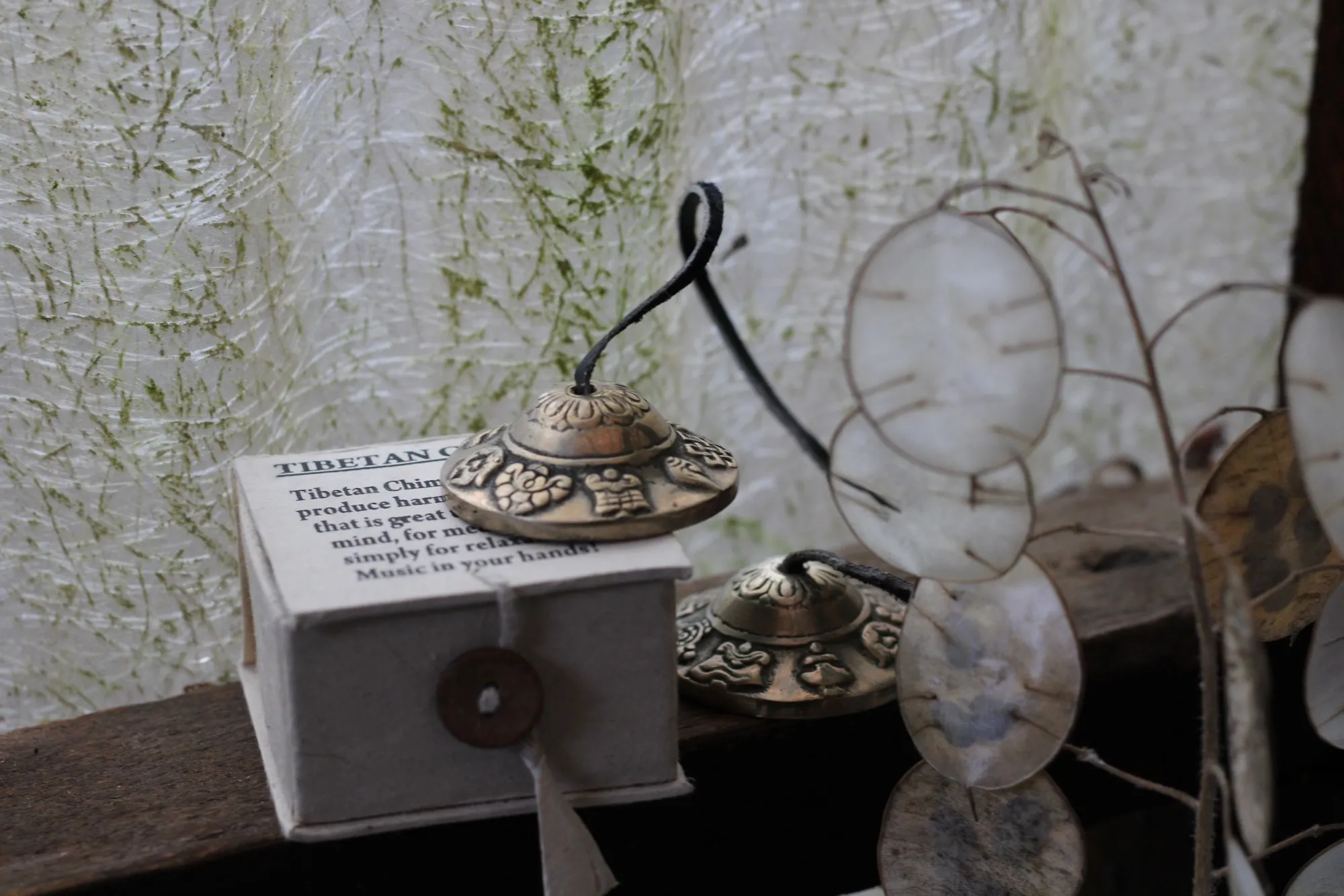 Zimbeln 'Asta Mangal', antik silber, Ø je 4,5 cm, H 3 cm