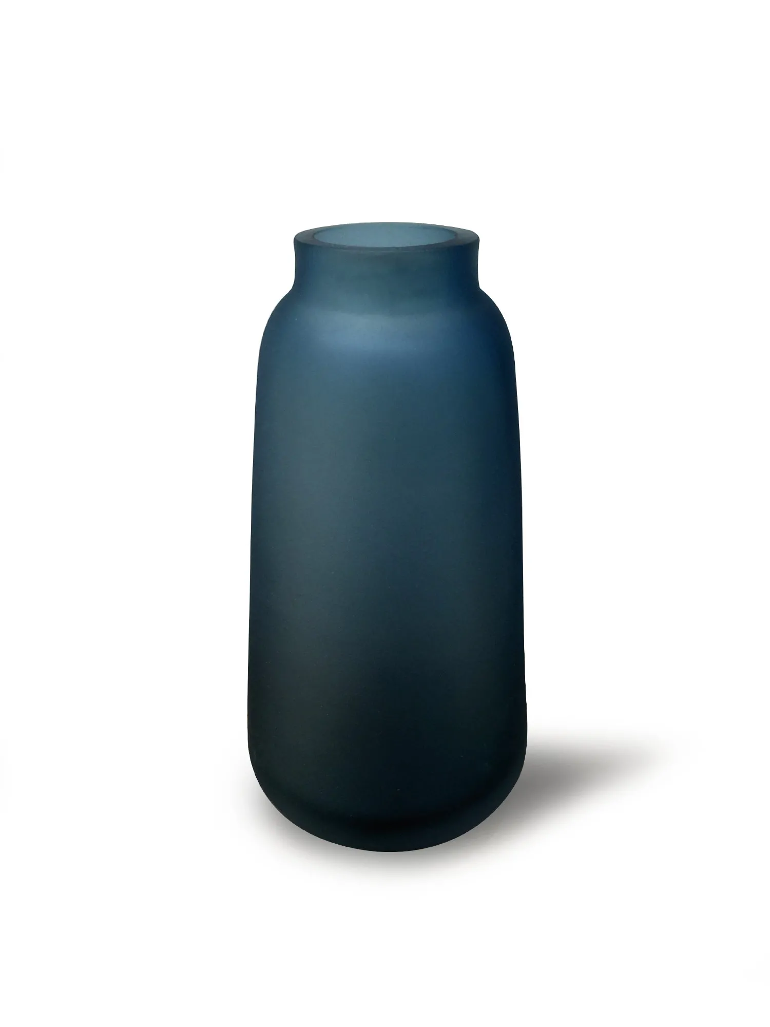 Glasvase 'Dorine', blaugrau, Ø 9 cm, H 17,5 cm