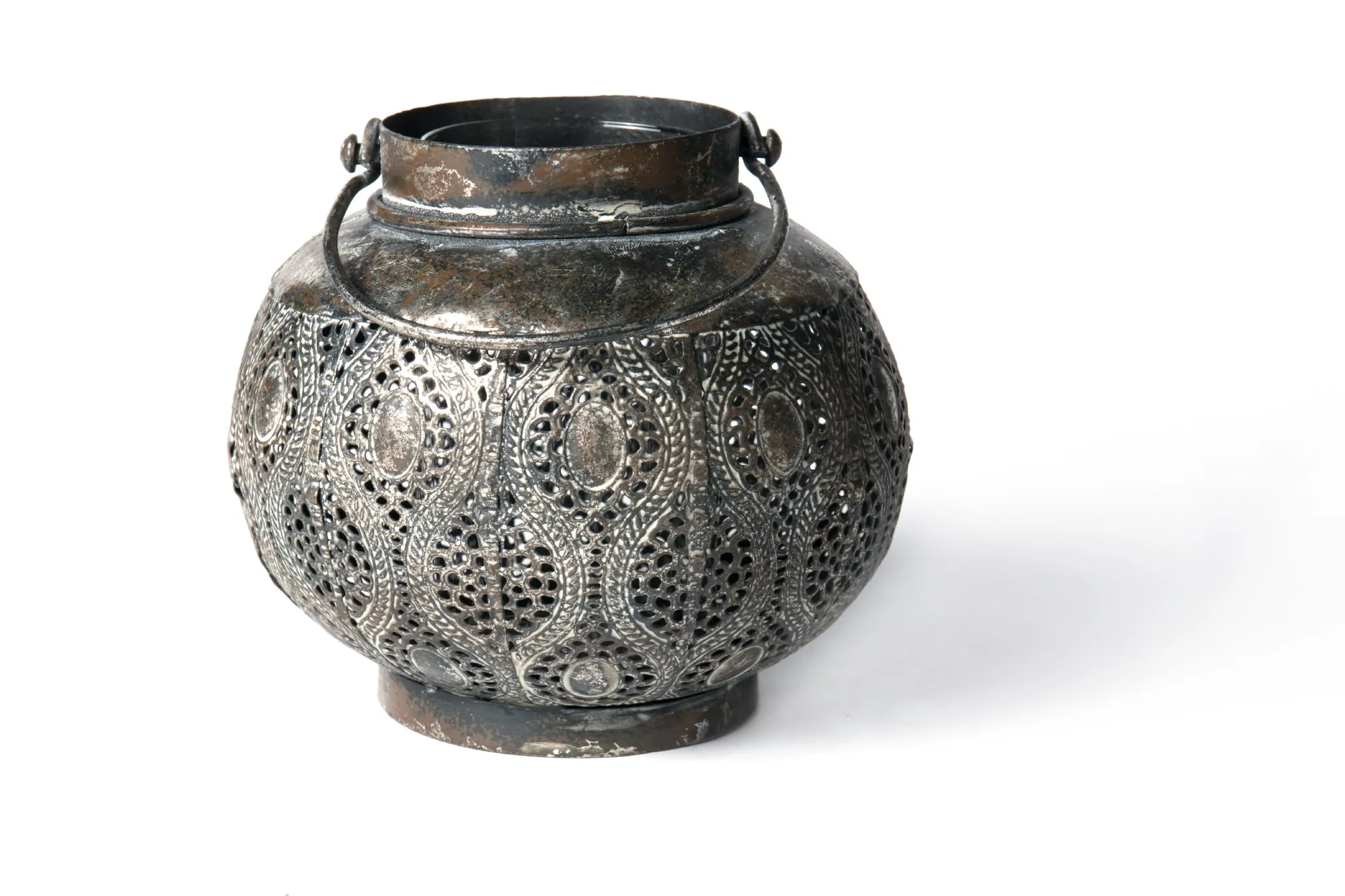 Laterne 'Goulburn', vintage, H 16 cm, Ø 18,5 cm