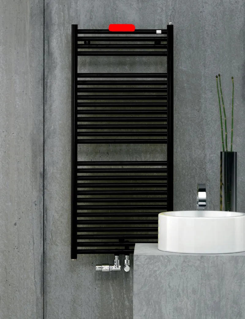 Zehnder Design-Heizkörper Troja ZT3008A0DG00000 Höhe 100 cm × Länge 176 cm, in Black Matt, B-Ware