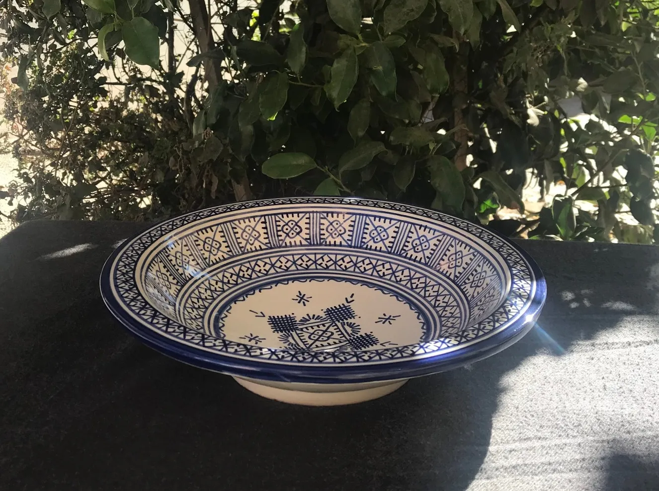 Zierkeramikteller 'Berbere', Ø 28 cm, H 6,5 cm