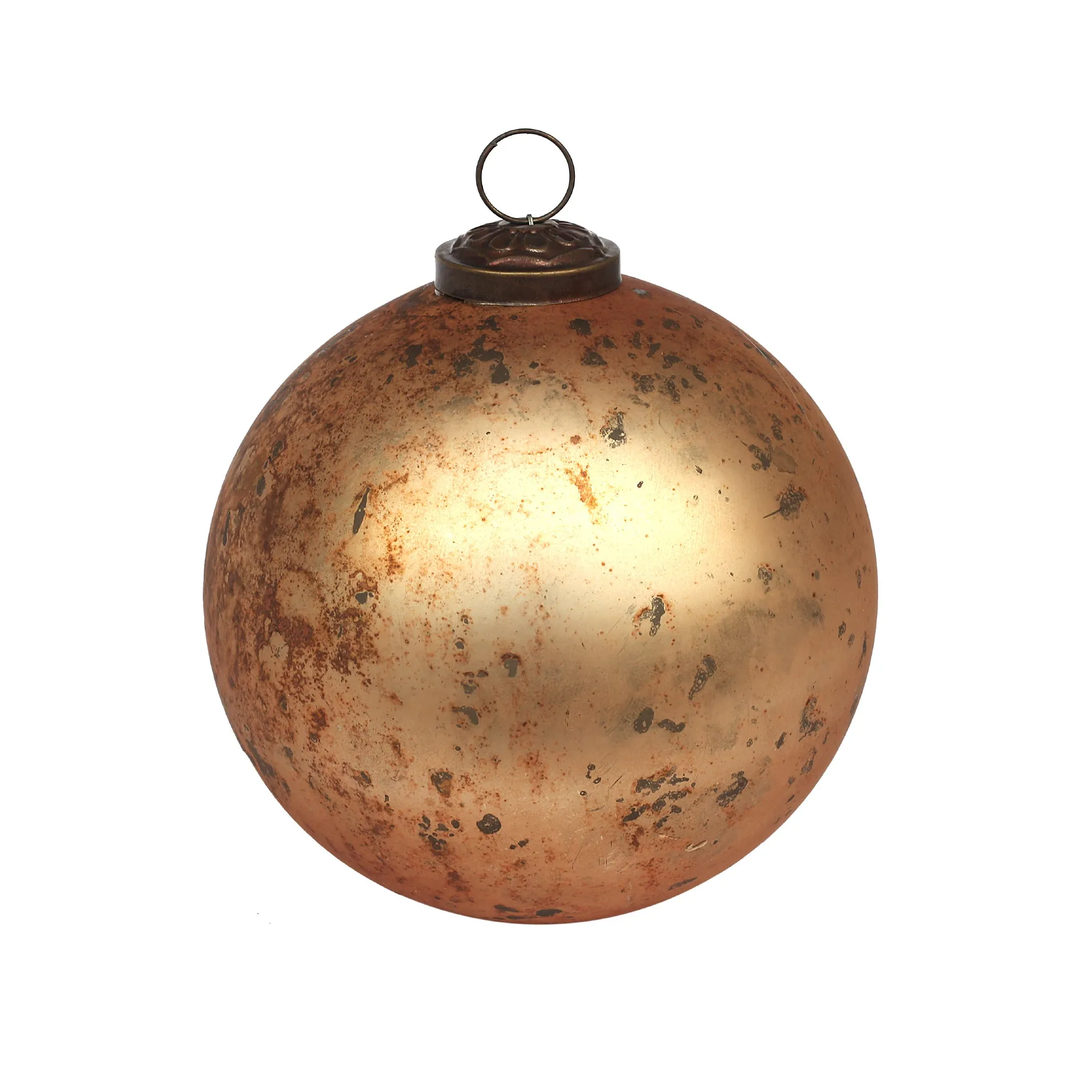 Anhänger Kugel M, gold, Ø 10 cm, H 10 cm