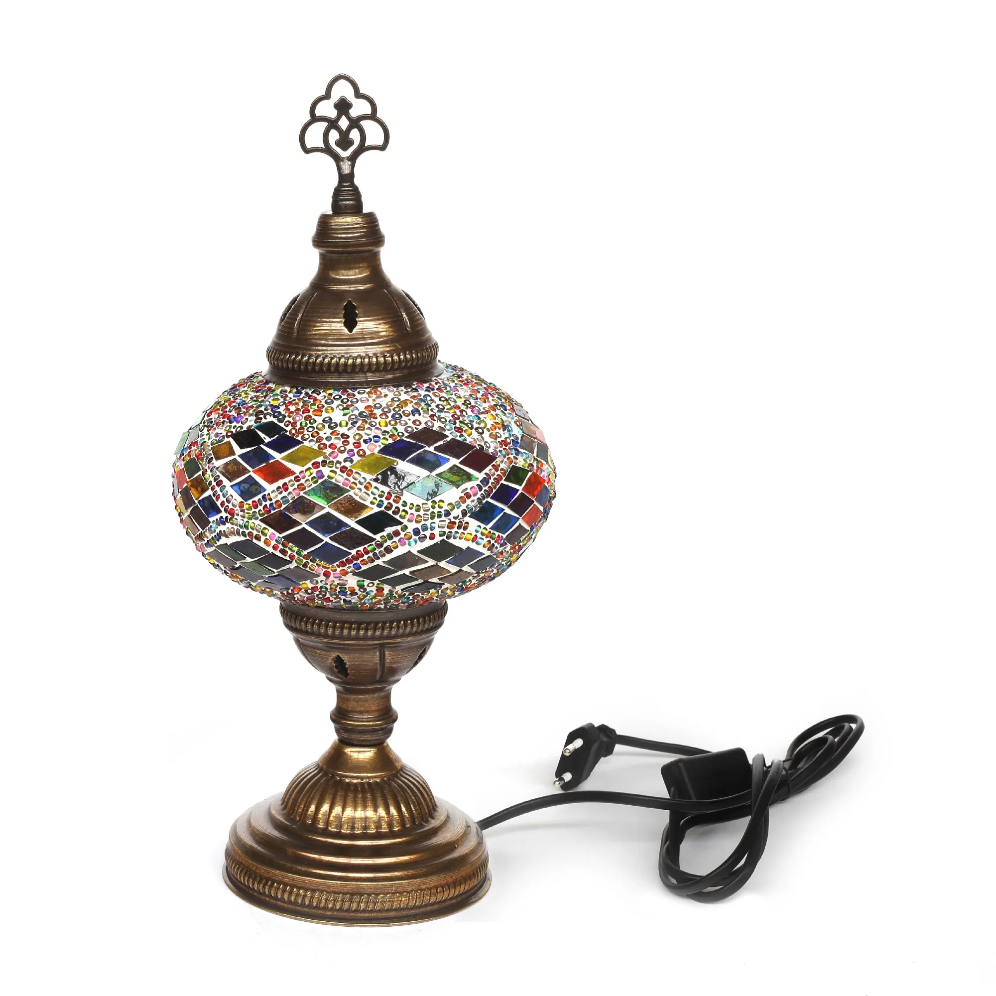 Mosaiklampe 'Kilim', multicolor, Ø 16,5 cm, H 36 cm