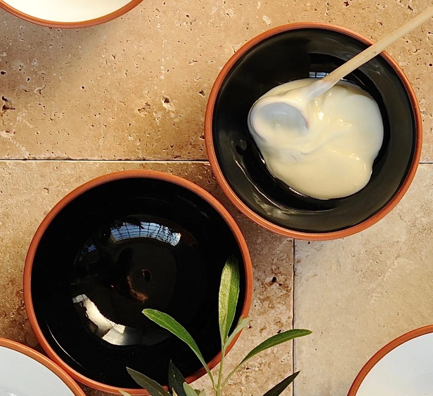 Schale Terrakotta, natur, schwarz, Ø 11 cm, H 5 cm