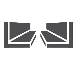 Führungsschienen T 645 mm