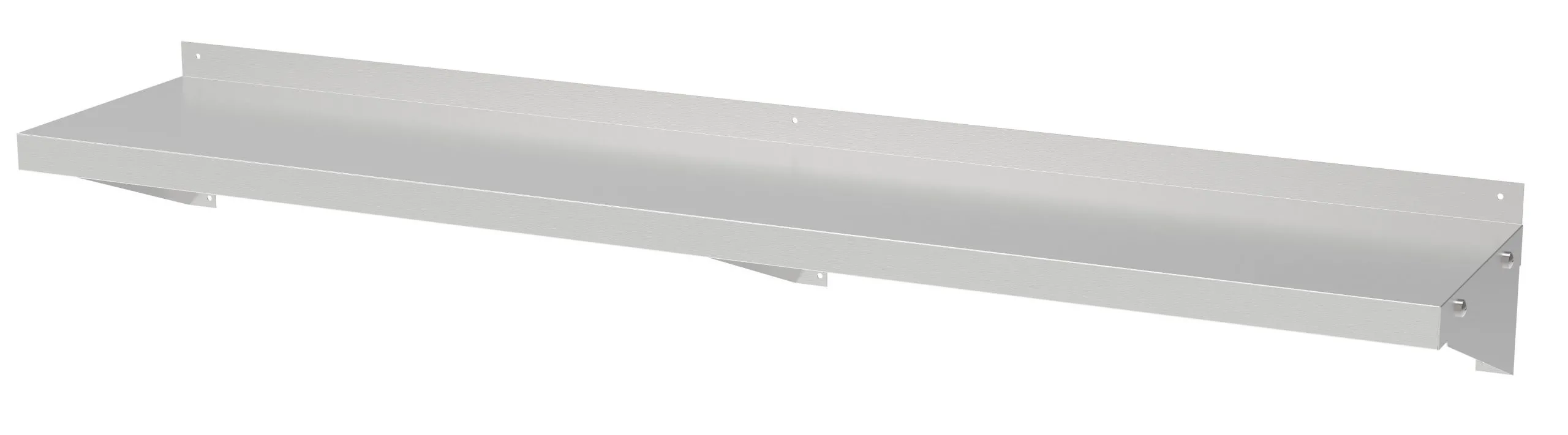 300 Edelstahl Wandbord 1200 Inkl. Konsoles BxTxH 1200x300x190 mm