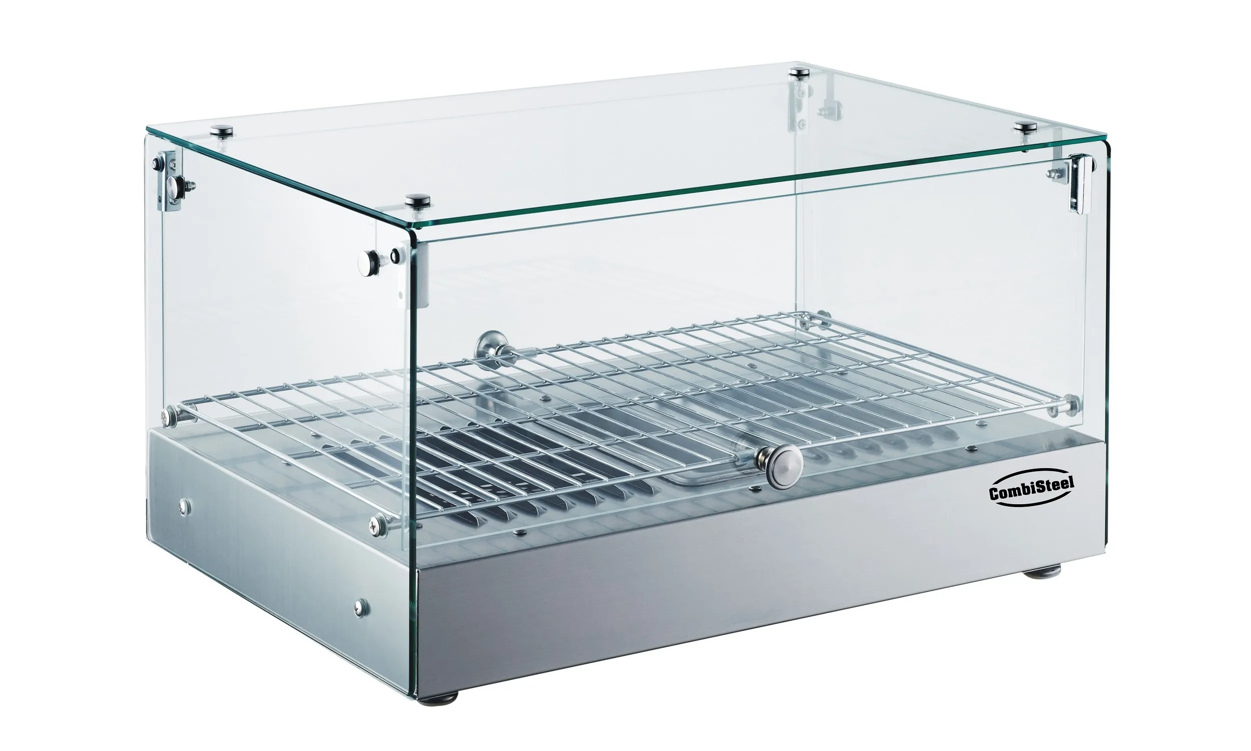 Wärmevitrine VOULIS | 1 Ebene | 35 Liter, HxBxT 31,1x55,4x36,1cm | +30/+90°C | Edelstahl