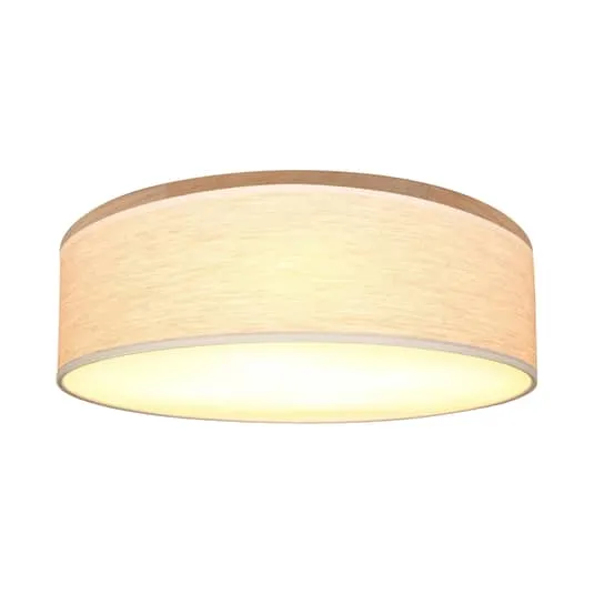 Euluna Deckenlampe Deckenlampe Lampe Leuchte Canvas Beige ø 48cm Höhe 16 Cm B-Ware