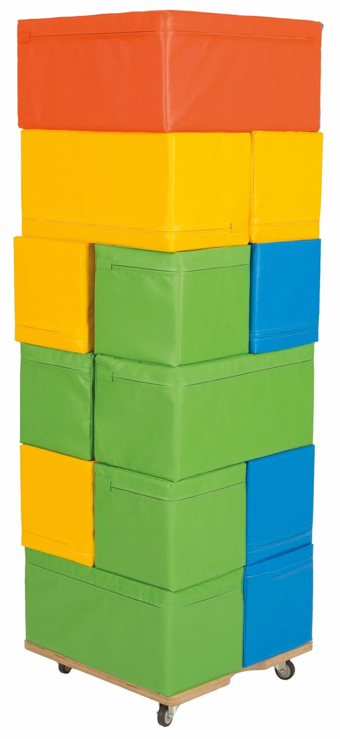 Bänfer Spielbausteine Medi, 20-teilig mit Bezug und Rollwagen