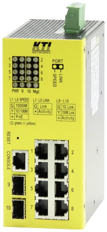Kti Kgs 1064 Hp Industrial Ethernet Switch 10 Port High Power Po E Defektware D-Ware