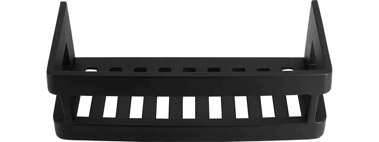 ASW Schwammkorb, Befestigung verdeckt 95 × 220 × 86 mm in Matt Schwarz