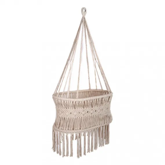 Handgefertigte Hängemattenwiege ADALIA aus Baumwolle