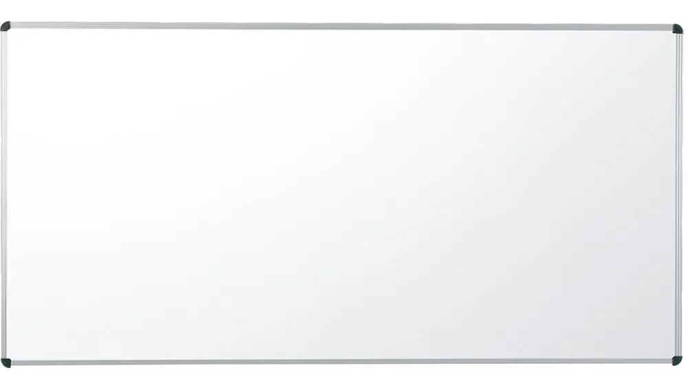 Langwandtafel weiß, Stahlemaille, ohne Ablage