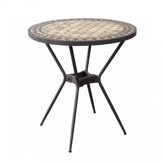 Runder Eisentisch 70cm Mosaikplatte DIONISIO