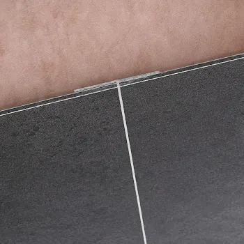 HSK Verbindungsprofil flächenbündig „RenoDeco“ in Alu Silber-matt