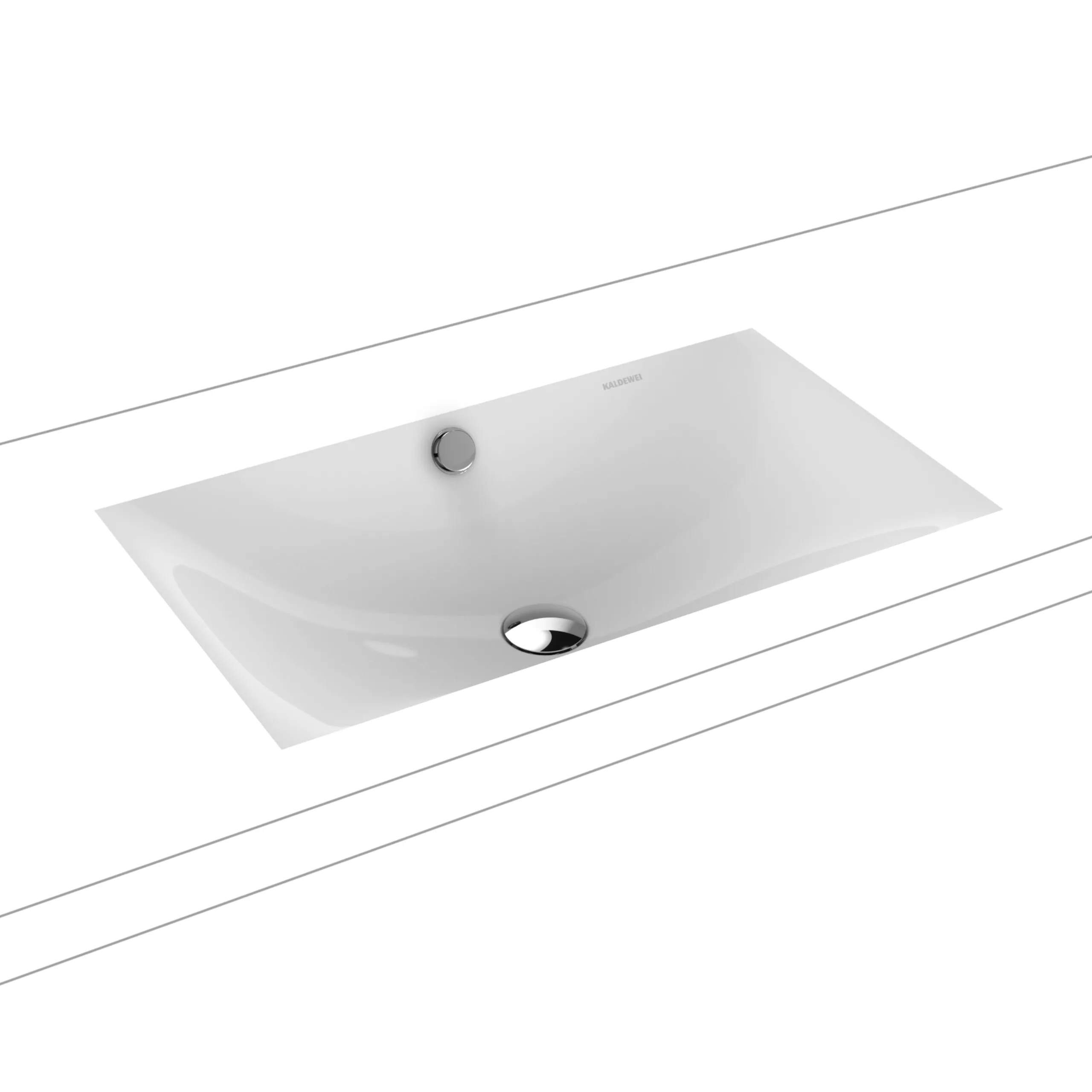 Silenio Unterbauwaschtisch 63,4 × 39,1 cm alpinweiß mit Perl-Effekt, 906006313001, Sonderpreis