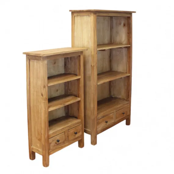 Bücherregal Massivholz Mahagoni 77×33×139 cm CATHERINE