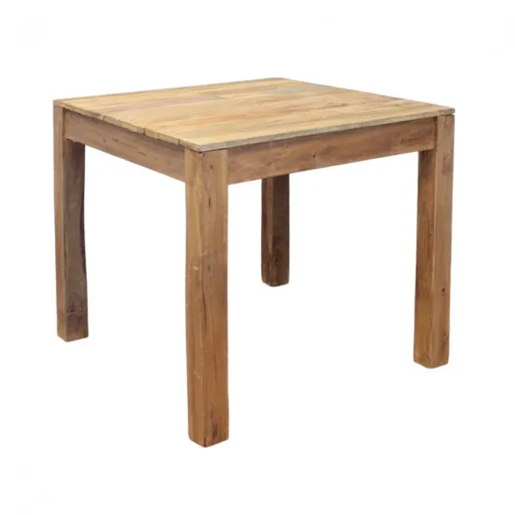 Fester quadratischer Tisch aus rohem Holz GIFFARD
