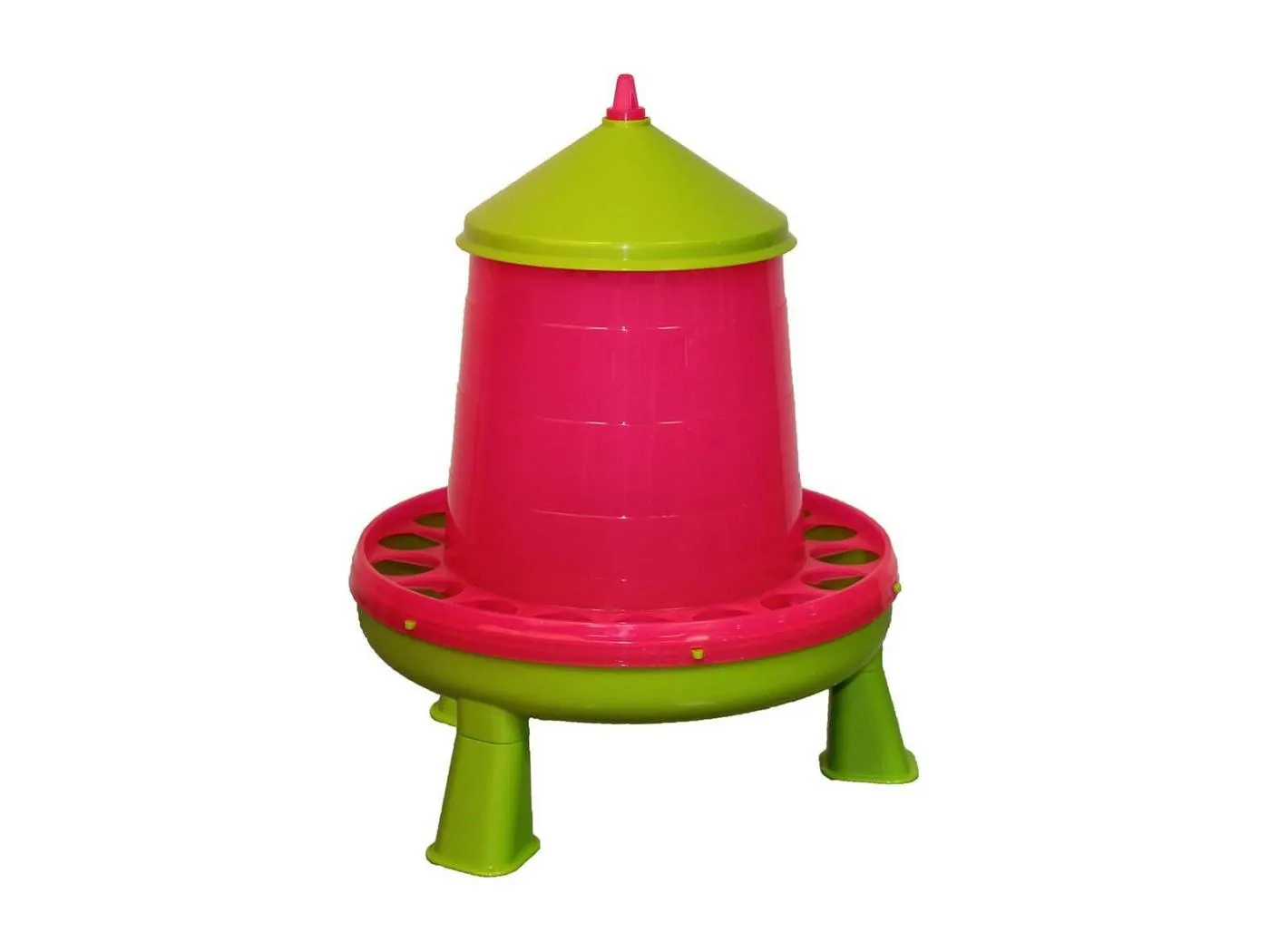 Futterstelle aus Kunststoff mit Beinen