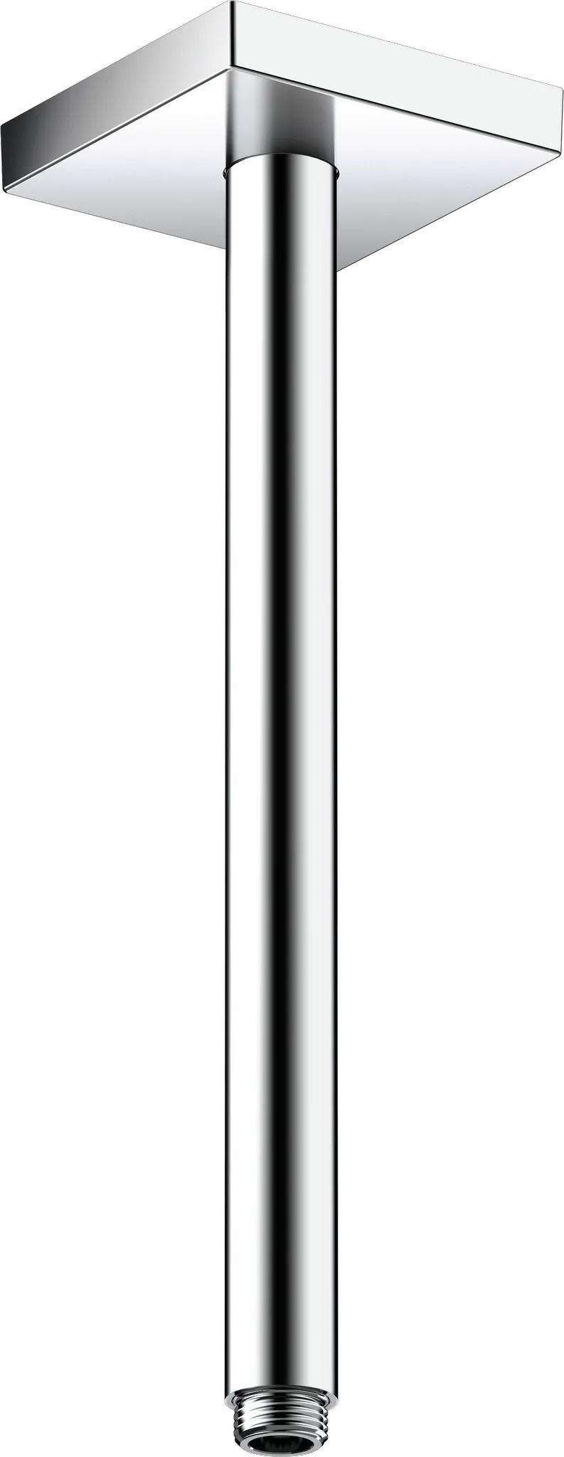 Decken-Anschlussstück Axor DN15 300mm eckig chrom