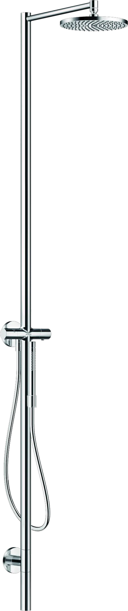 AXOR Starck Duschsäule mit Thermostat und Kopfbrause 240 1jet Chrom