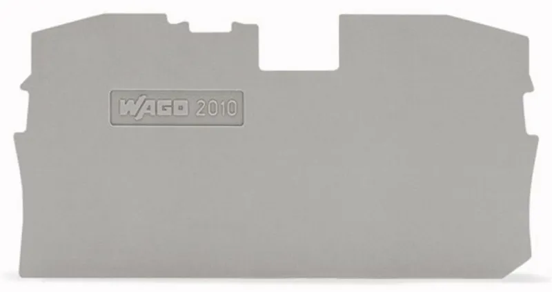 Wago 2010 1291 Abschluss Und Trennplatte Grau Inhalt 100 St B-Ware