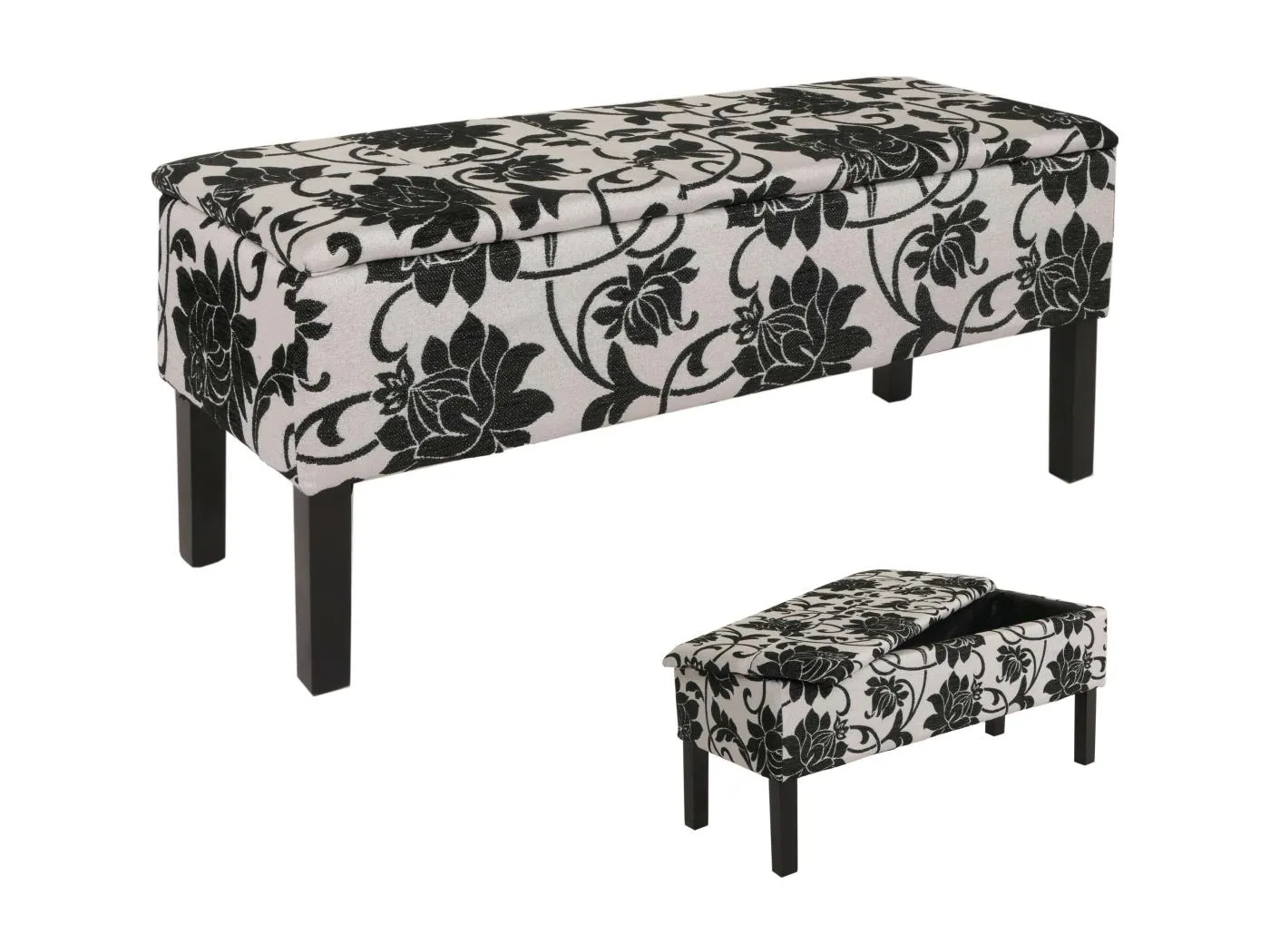 Sitzbank Renens Jacquard schwarz, Jaquard