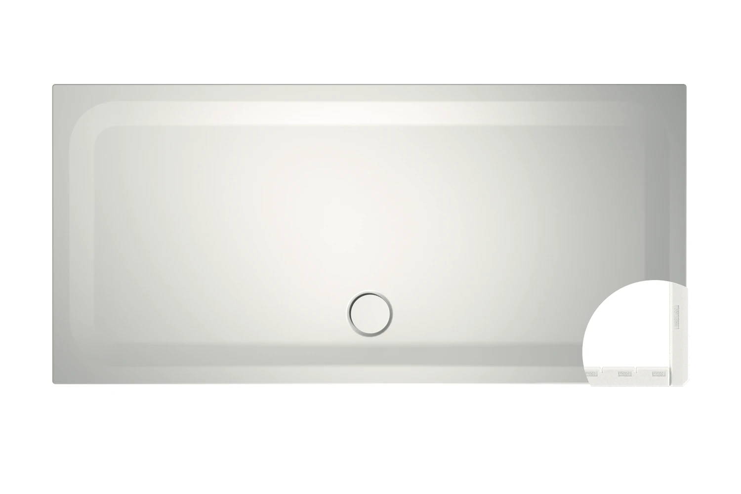 Bette rechteck Duschwanne „BetteUltra“ 190 × 90 cm in Flint