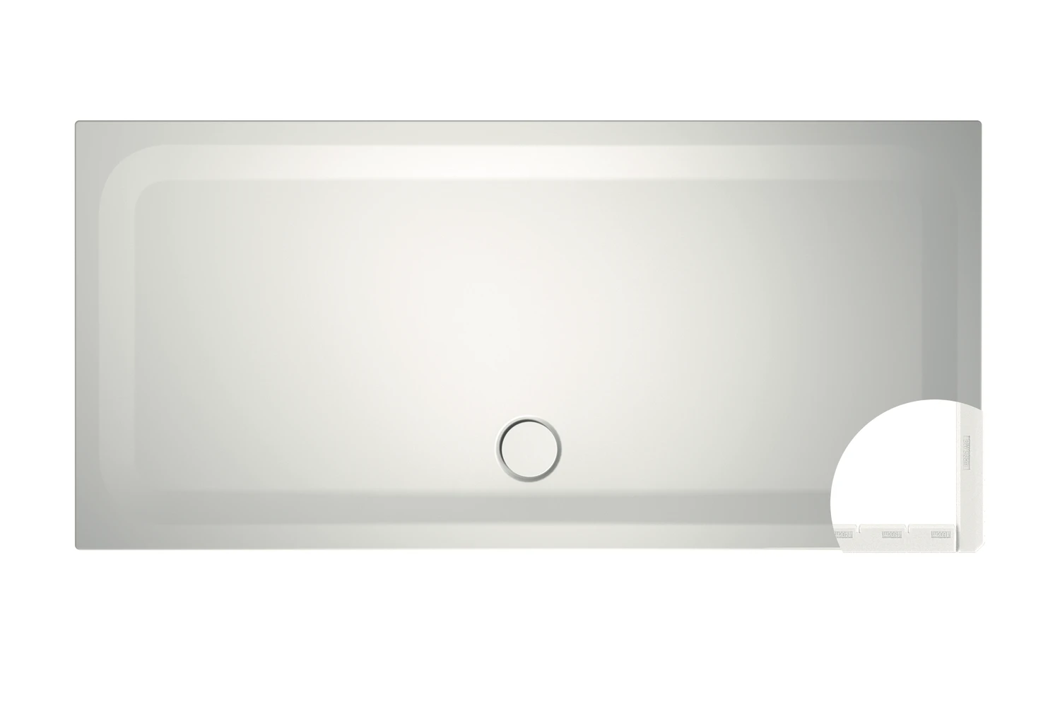 Bette rechteck Duschwanne „BetteUltra“ 200 × 90 cm in Flint