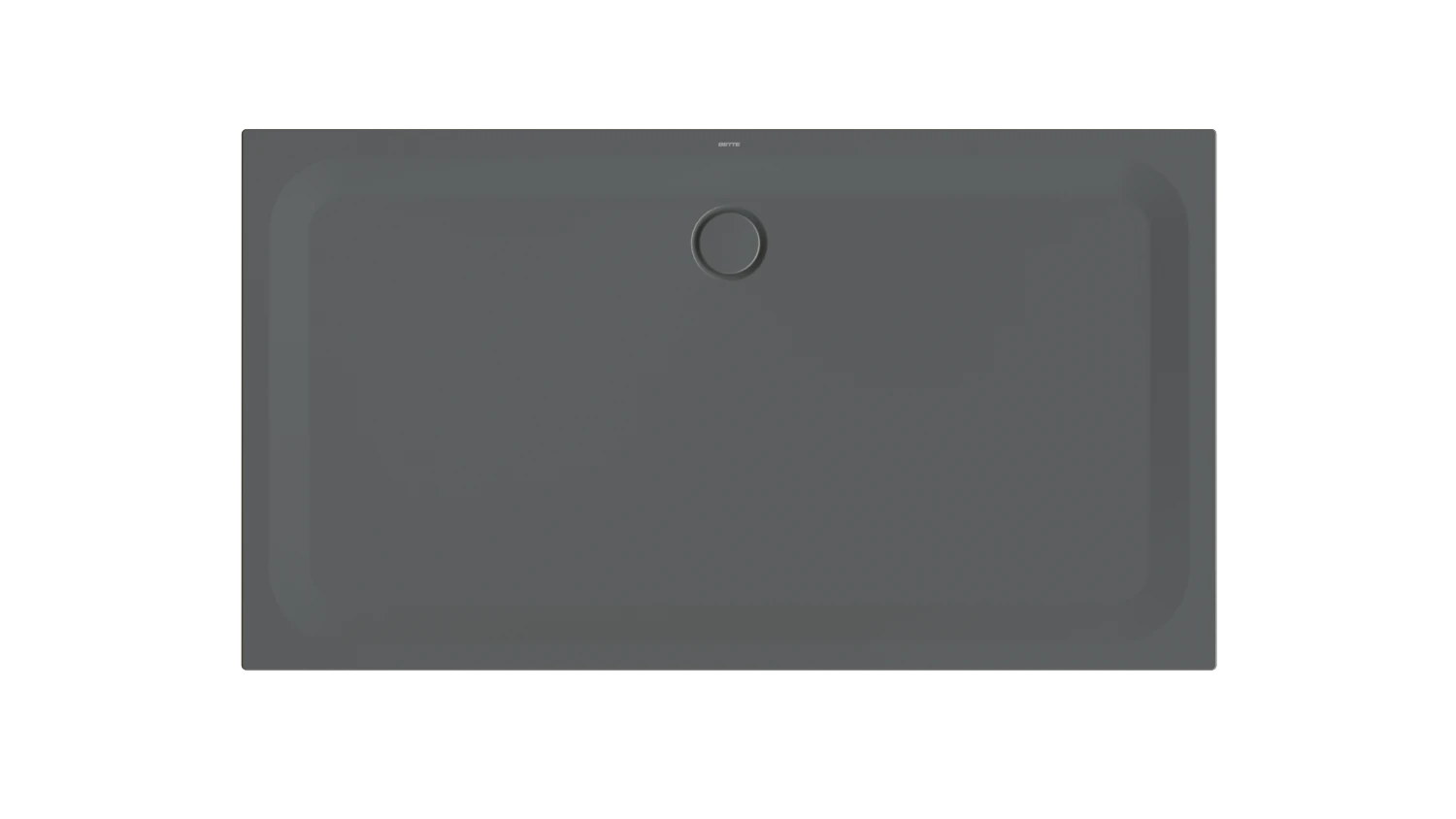 Bette rechteck Duschwanne „BetteUltra“ 180 × 100 cm in Raven
