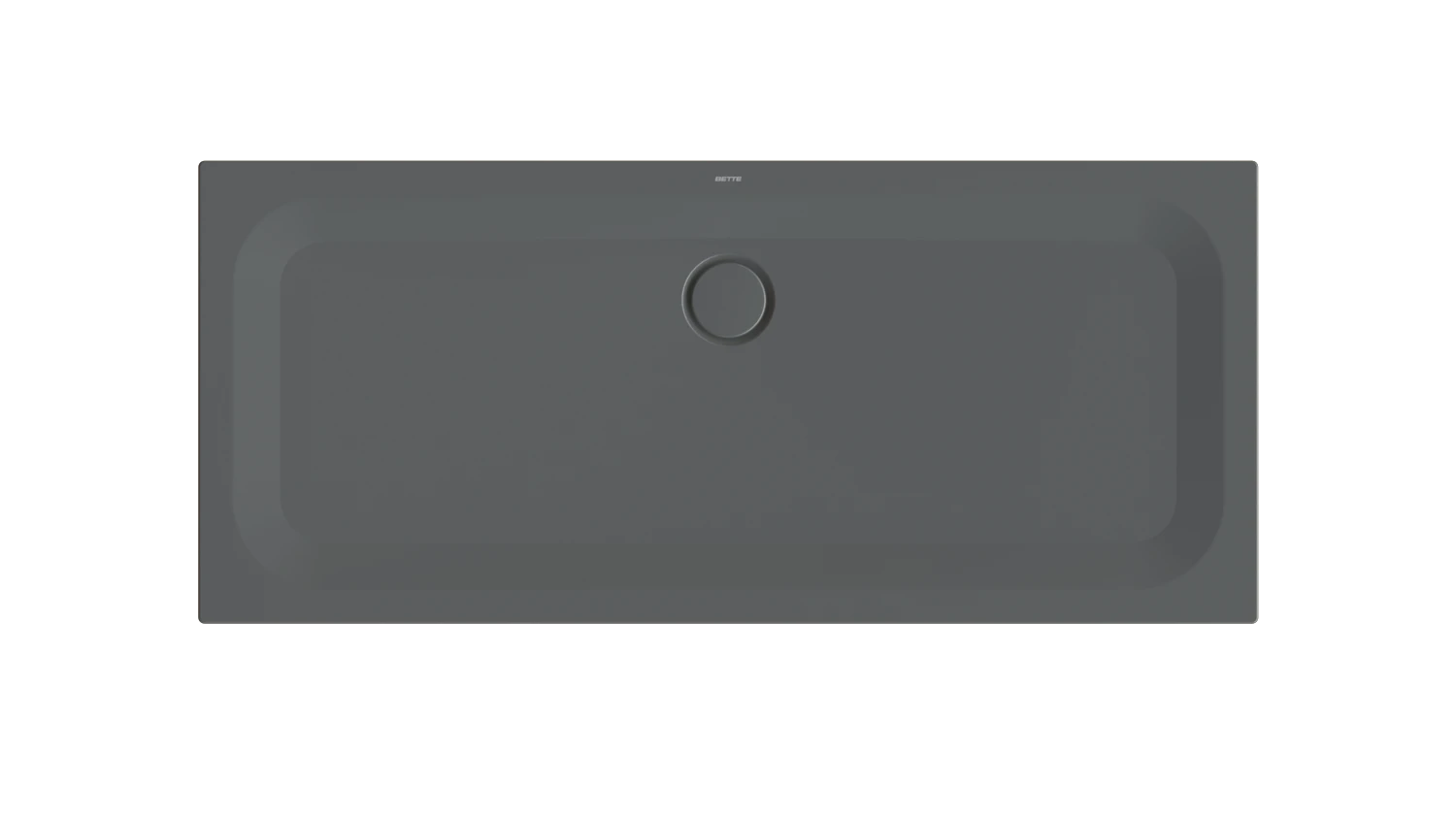 Bette rechteck Duschwanne „BetteUltra“ 160 × 70 cm in Raven