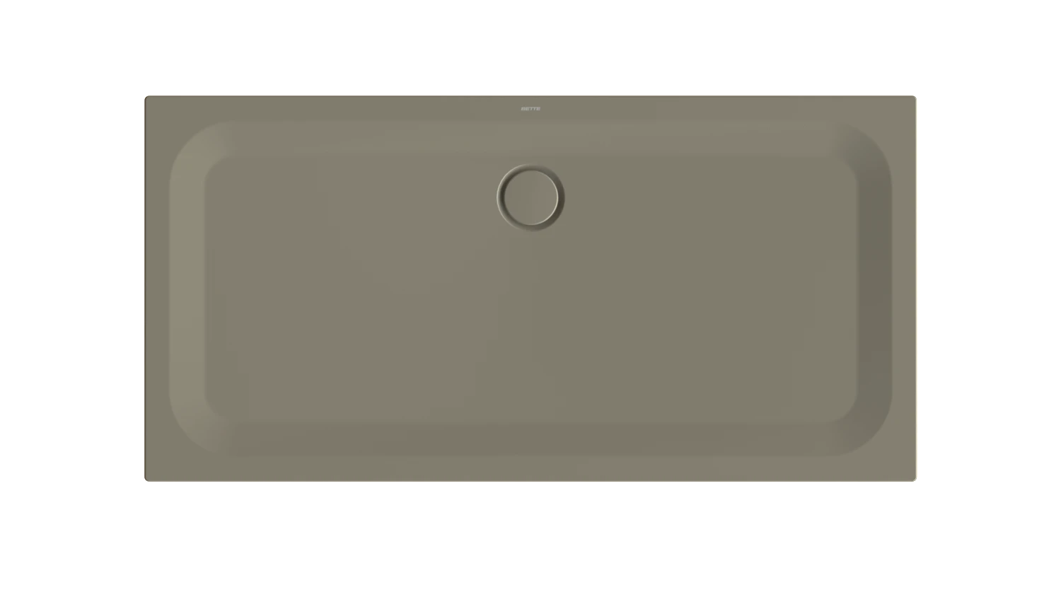 Bette rechteck Duschwanne „BetteUltra“ 160 × 80 cm in Graphite