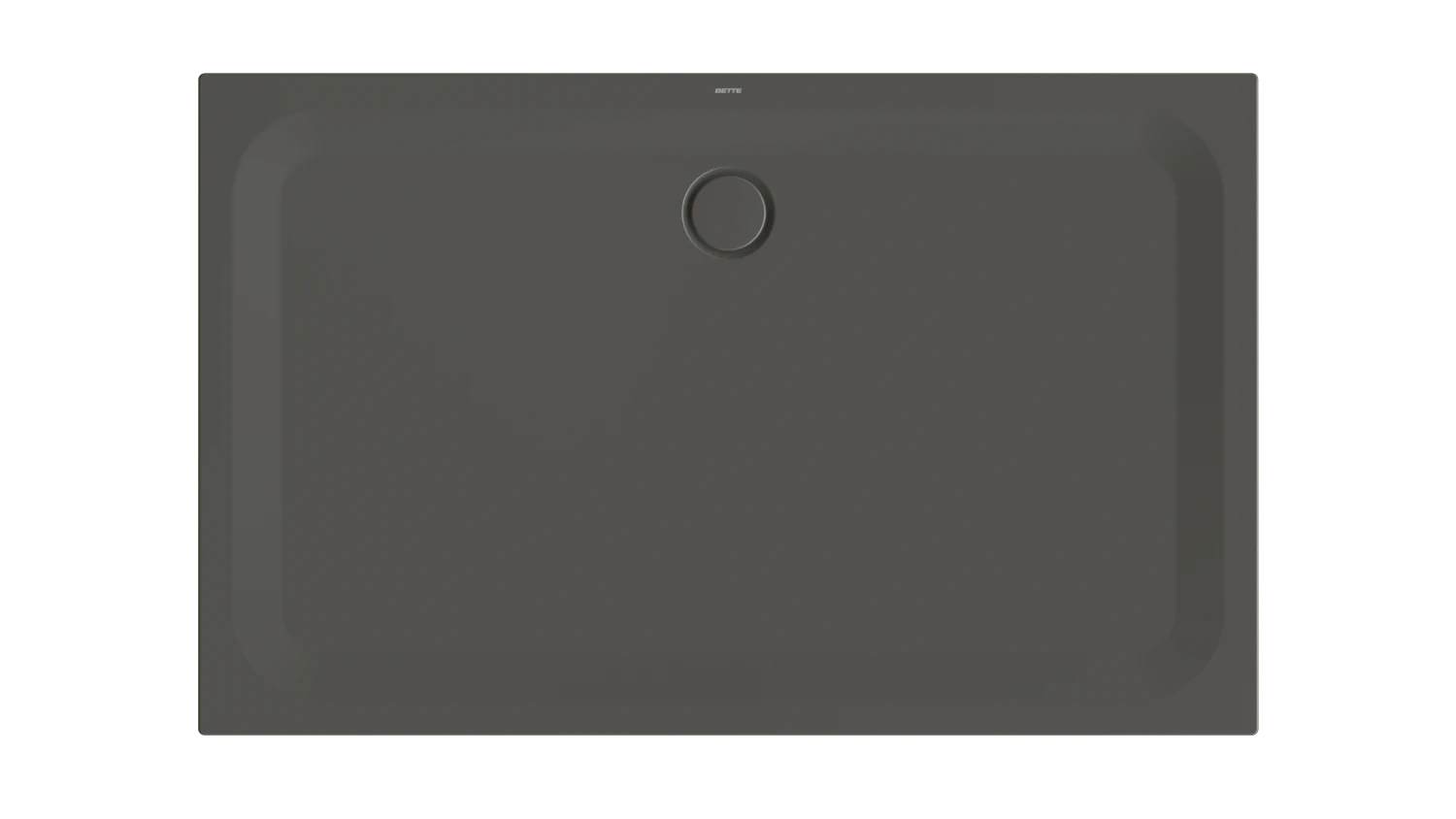 Bette rechteck Duschwanne „BetteUltra“ 160 × 100 cm in Anthracite