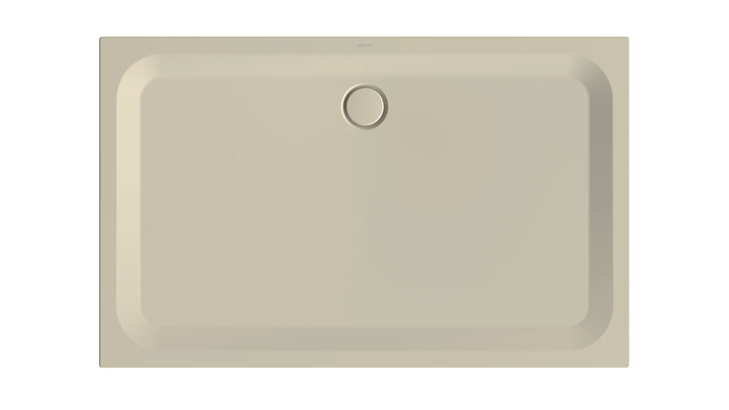 Bette rechteck Duschwanne „BetteUltra“ 160 × 100 cm in Beige