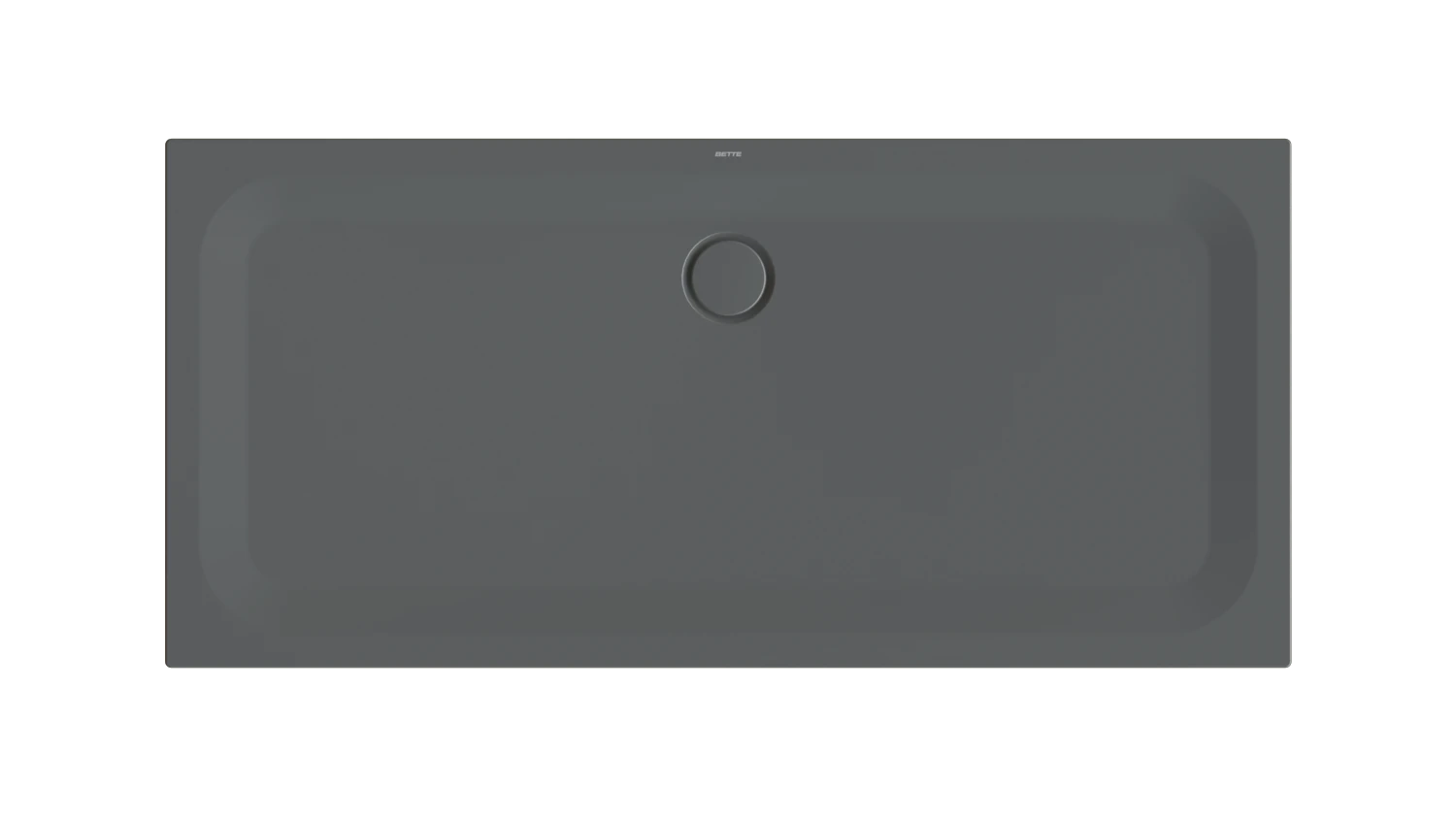 Bette rechteck Duschwanne „BetteUltra“ 170 × 80 cm in Raven