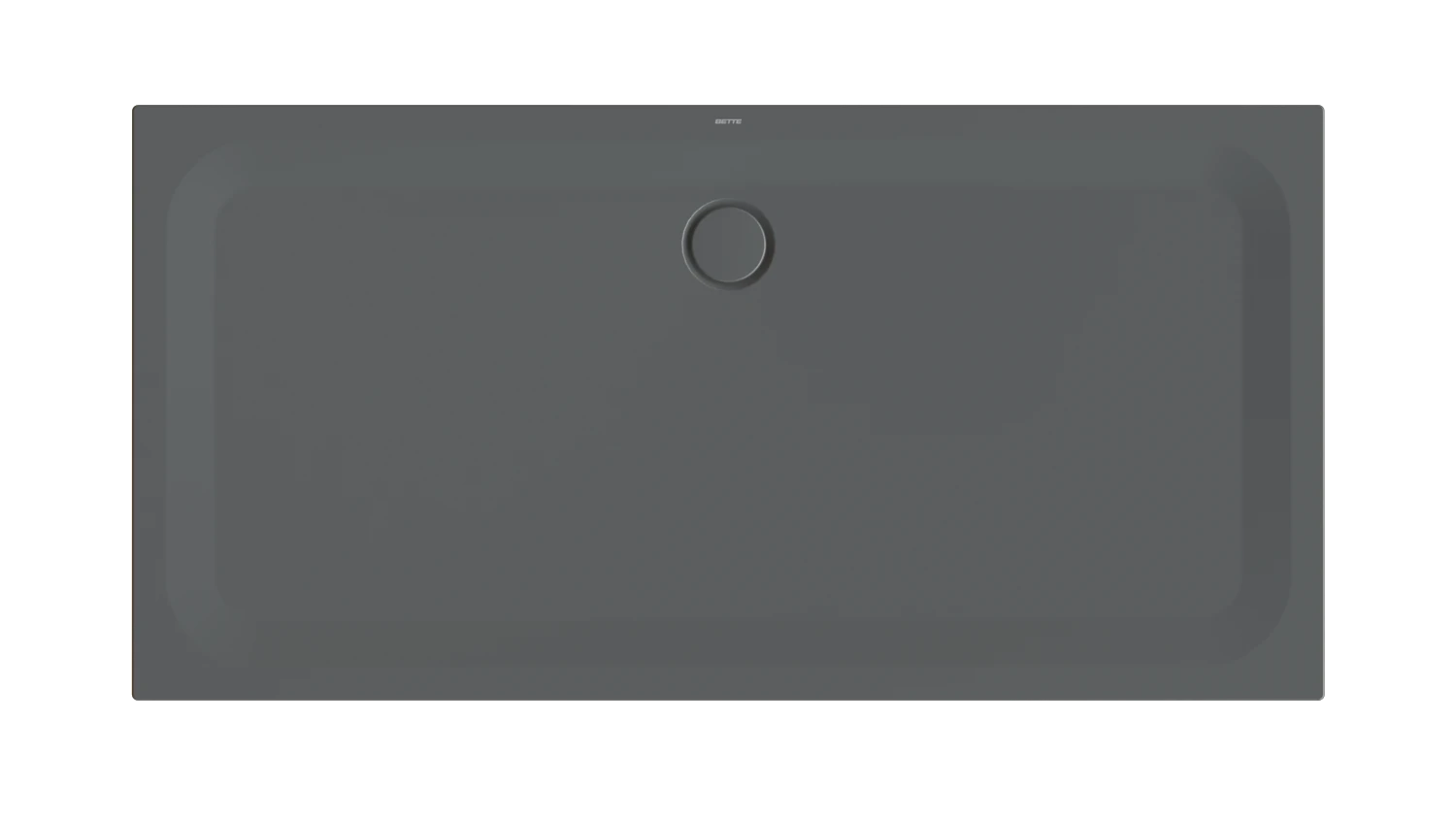 Bette rechteck Duschwanne „BetteUltra“ 180 × 90 cm in Raven
