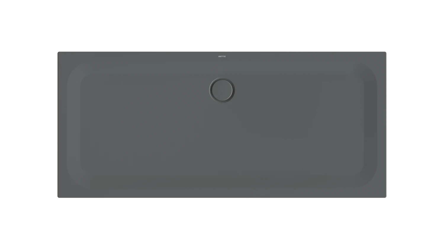Bette rechteck Duschwanne „BetteUltra“ 180 × 80 cm in Raven