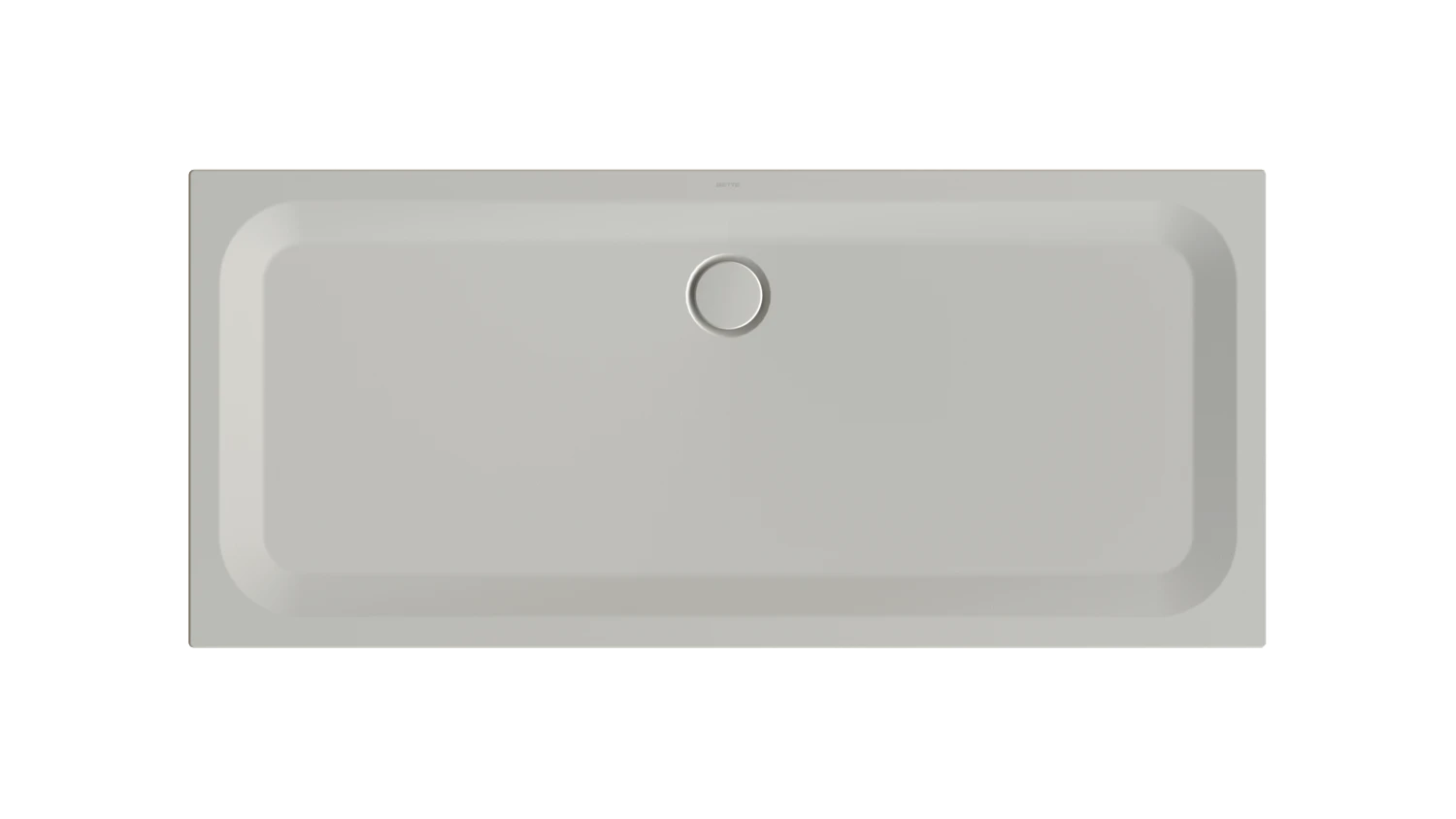 Bette rechteck Duschwanne „BetteUltra“ 180 × 80 cm in Silver