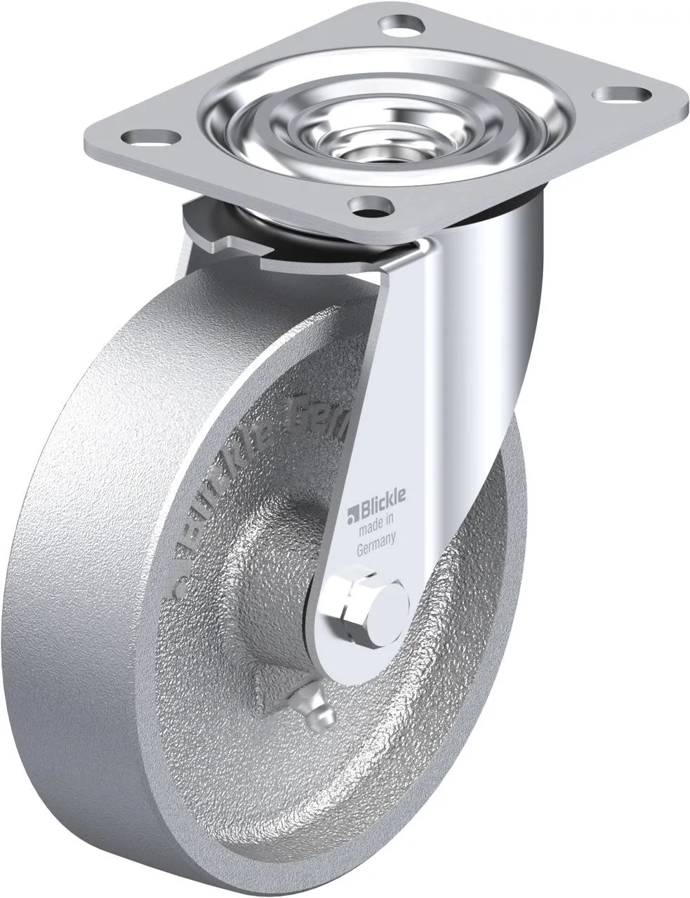 Blickle 7674 L G 125 G Rad Durchmesser 125mm Tragfähigkeit 200kg Lenkrolle B-Ware