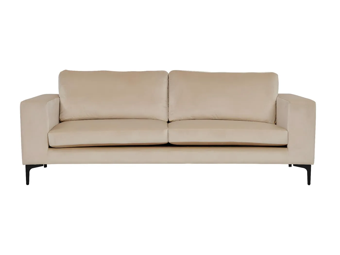 Bolero Sofa 3 Personen velour beige.