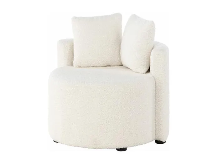 Kelso Sofa für Kinder Teddy weiß.